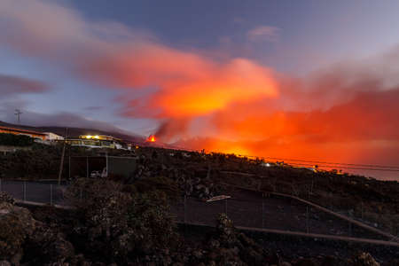 Views of eruption of Cumbre Vieja Volcano. The Palm.の写真素材