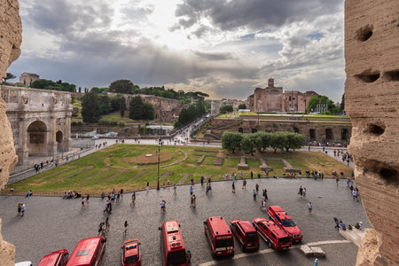 ROME, ITALY - MAY 25, 2022: Colosseum in Rome, Italy.のeditorial素材