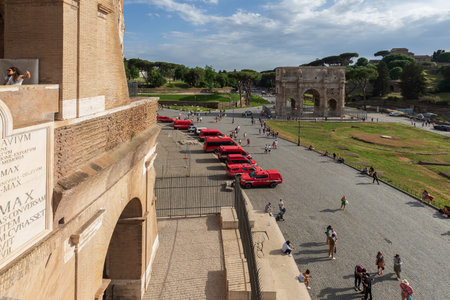 ROME, ITALY - MAY 25, 2022: Colosseum in Rome, Italy.のeditorial素材