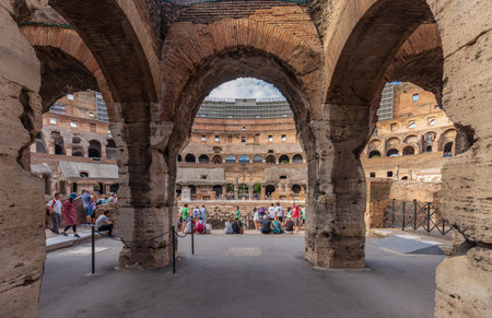 ROME, ITALY - MAY 25, 2022: Colosseum in Rome, Italy.のeditorial素材