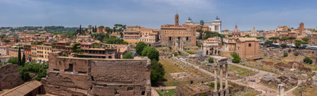 ROME, ITALY - MAY 26, 2022: Archeological Park of the Colosseo in Rome. Colosseum parcoのeditorial素材