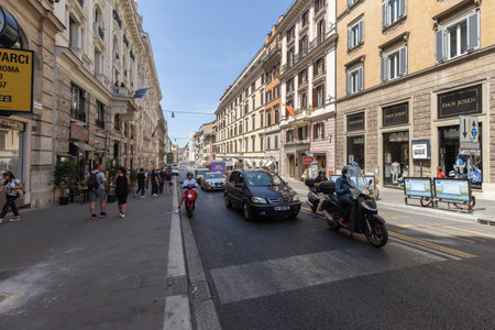 ROME, ITALY - MAY 24, 2022: Italy Latium, Roma district Trevi Fountain, Seven Hills of Romeのeditorial素材