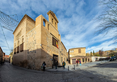 Toledo, Spain - Dec 17, 2018: Toledo is an ancient city set on a hill above the plains of Castilla-La Mancha. Arab, Jewish and Christian monuments in its walled old city. UNESCO, Spainのeditorial素材