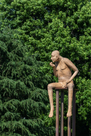 Bellinzona Switzerland - May 29, 2022: Giubiasco is a former municipality in Bellinzona in the canton of Ticino.のeditorial素材