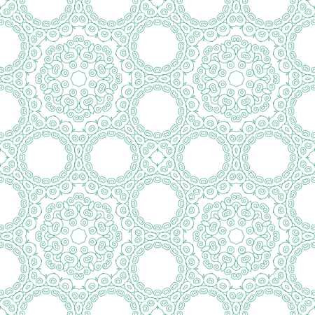 Abstract seamless background. Filigree blue vector design.のイラスト素材