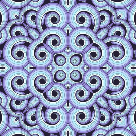 Abstract seamless vector background with swirls. Colors are easily editable.のイラスト素材