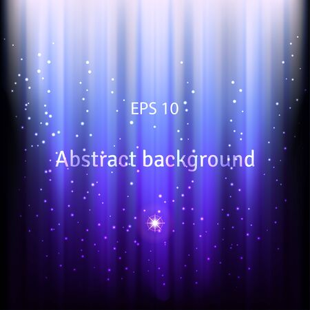 Abstract vector glowing background. with ray of lights and starsのイラスト素材