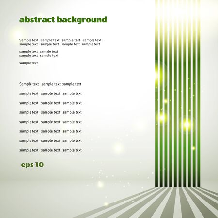 background with elements of ecological design. Green lines, sunlight and shade. There are a lot of space for your text.のイラスト素材