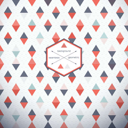 Abstract seamless vector background. Multicolored triangles and grid.のイラスト素材