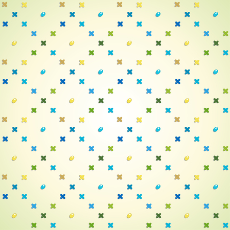 Vector seamless background. Cross-stitch embroidery and beadwork.のイラスト素材