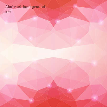 Abstract polygonal seamless vector background. Colored triangles, grid and sparks.のイラスト素材