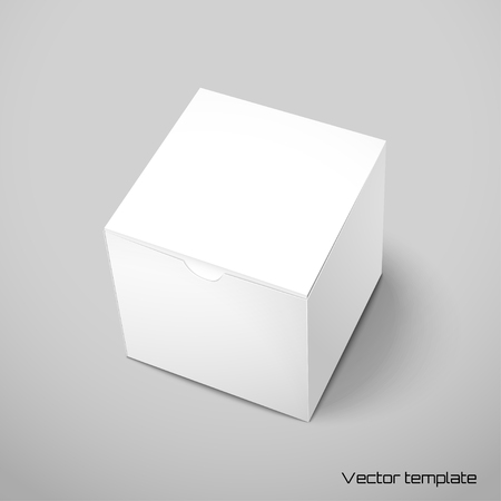 Vector cubic box template.のイラスト素材