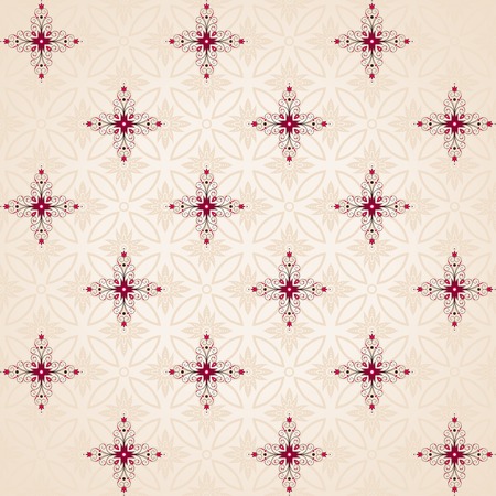 Vector seamless background. Beautiful floral pattern and simple delicate ornament.のイラスト素材