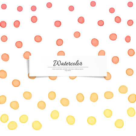 Vector background. Watercolor colored circles. Hand drawing.のイラスト素材