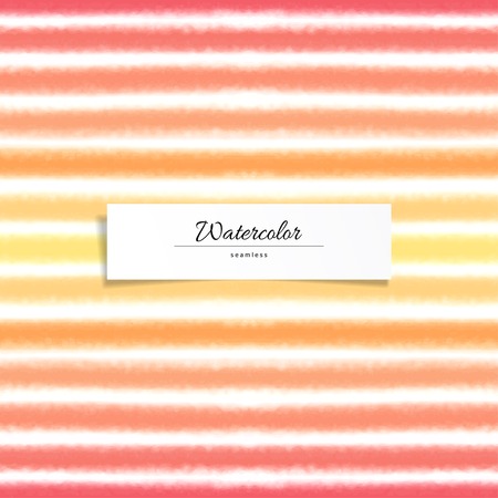 Vector seamless background with linear watercolor pattern. Hand drawing.のイラスト素材