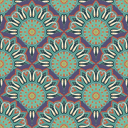 Vector seamless background. Beautiful floral pattern in vintage style.のイラスト素材