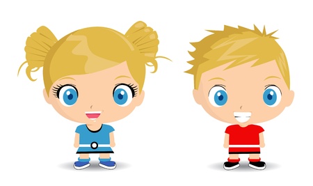 happy kidsのイラスト素材
