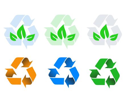 Vector recycle signsのイラスト素材