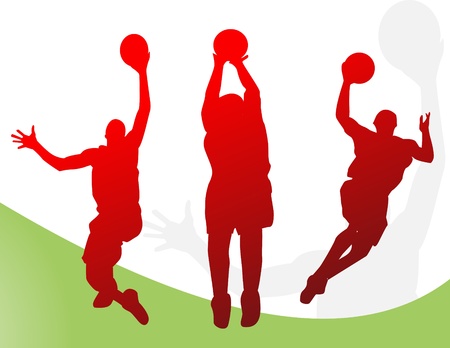 Basketball playersのイラスト素材
