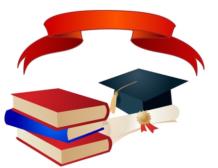 Graduation Elements vectorのイラスト素材