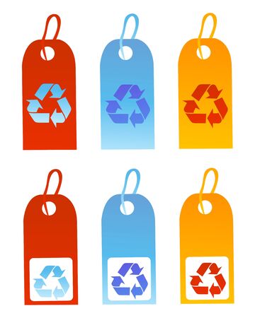 Recycle signs vector illustrationのイラスト素材