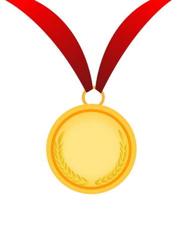 gold medal vector illustrationのイラスト素材