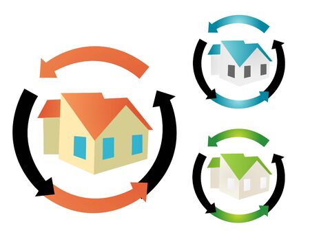 Green homeのイラスト素材