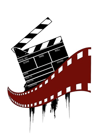 Movie clapper boardのイラスト素材