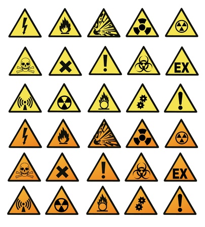 Chemical hazard signs  illustrationのイラスト素材