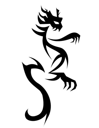 tattoo dragon designのイラスト素材