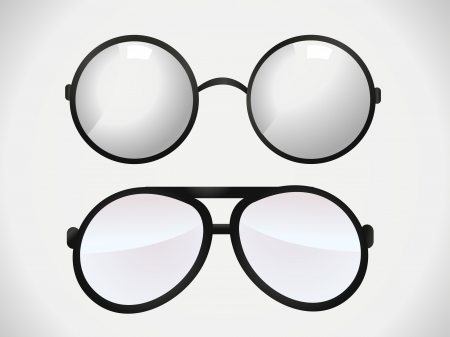 sunglasses and eyeglasses のイラスト素材