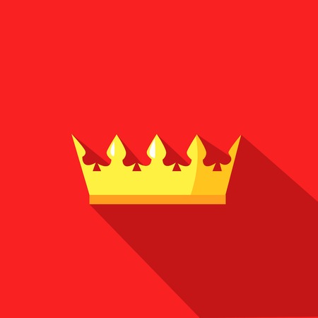 illustration of a crown in flat design styleのイラスト素材