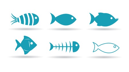 Fish Iconsのイラスト素材