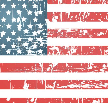 American flag vintage textured backgroundのイラスト素材