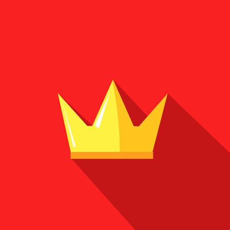 illustration of a crown in flat design styleのイラスト素材