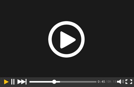 Video Player for web and mobile appsのイラスト素材