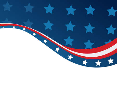 USA flag in style vectorのイラスト素材