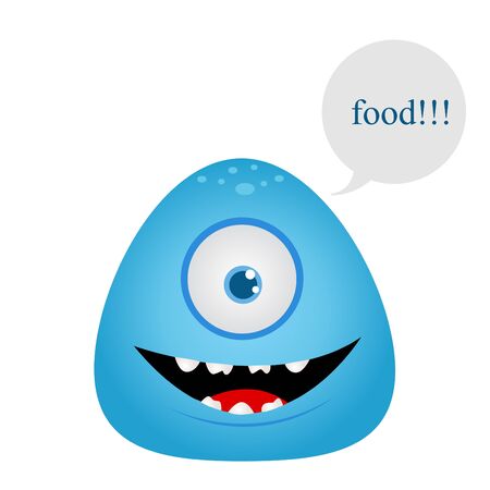 Cartoon expression monsterのイラスト素材