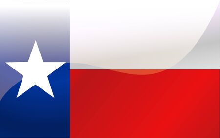 Flag of Texas.  illustrationのイラスト素材