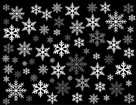 snowflakes vector illustration artのイラスト素材