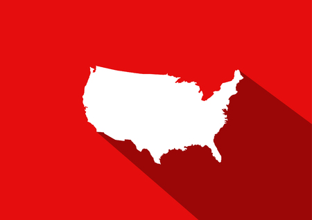 USA map vector illustrationのイラスト素材