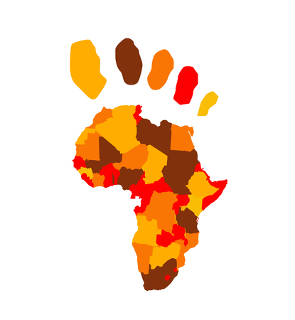 Africa map vector illustrationのイラスト素材