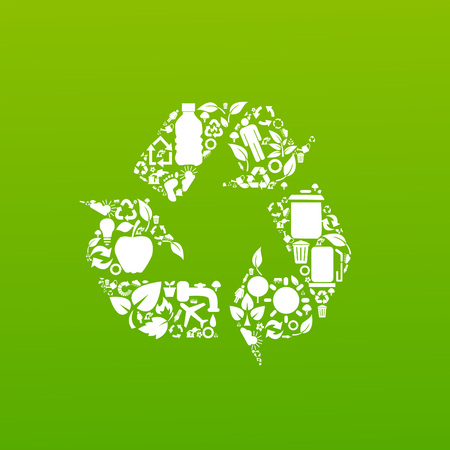 Environmental conservation symbolsのイラスト素材