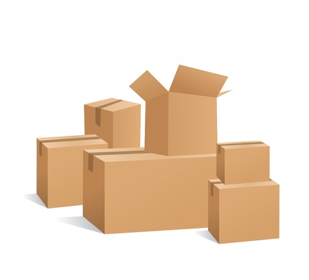 box set vector illustrationのイラスト素材