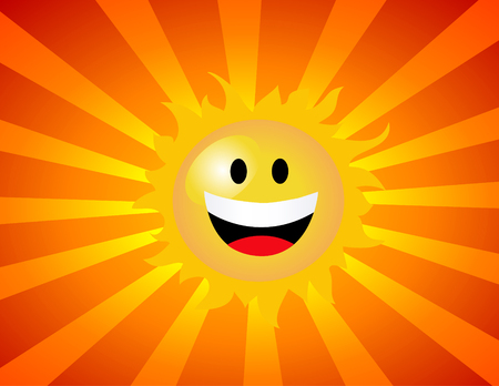 vector illustration of the sunのイラスト素材