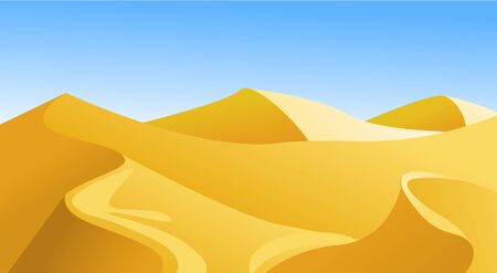 landscape with desert vector illustrationのイラスト素材