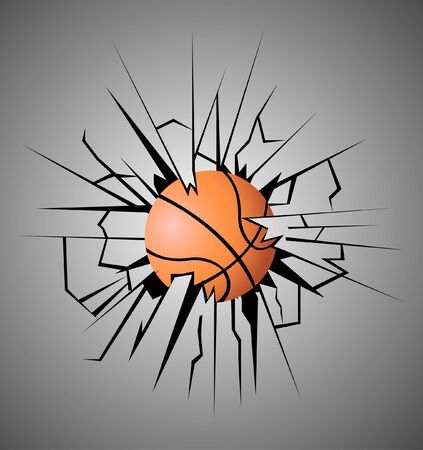 Vector illustration of a Basketballのイラスト素材
