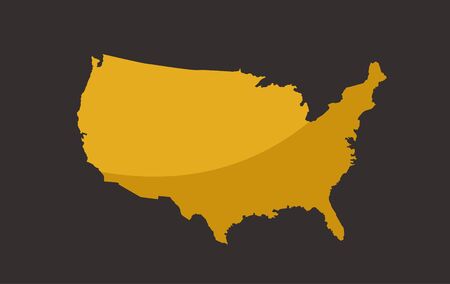 USA map vector illustrationのイラスト素材