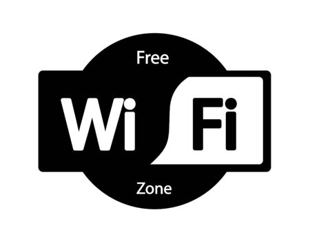 Vector icon WiFi design on whiteのイラスト素材