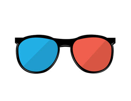 3d glass vetor illustration on white